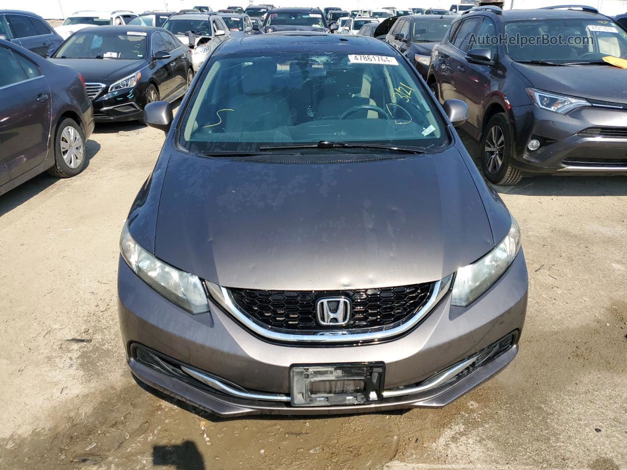 2013 Honda Civic Ex Gray vin: 2HGFB2F84DH543528