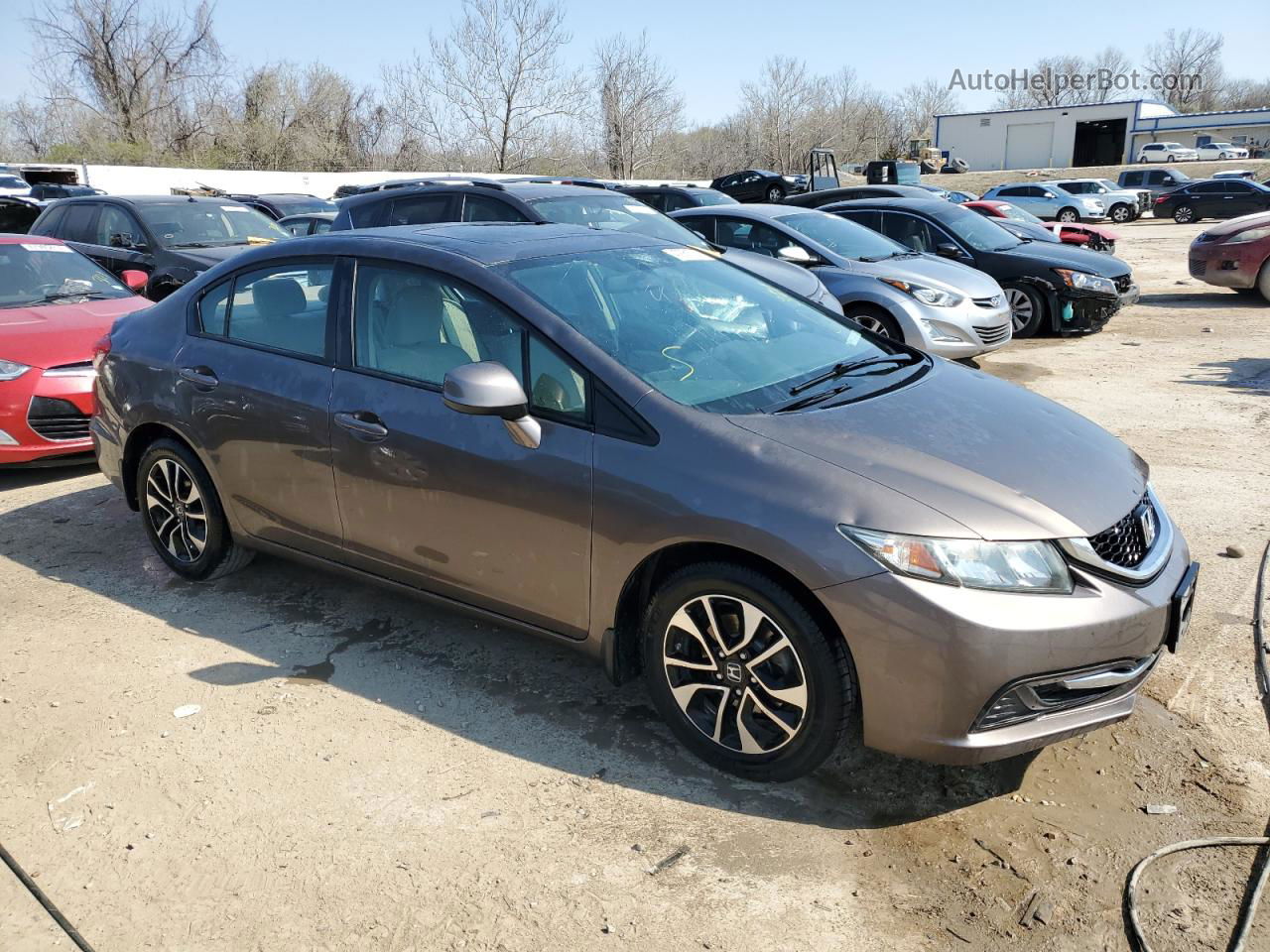 2013 Honda Civic Ex Gray vin: 2HGFB2F84DH543528