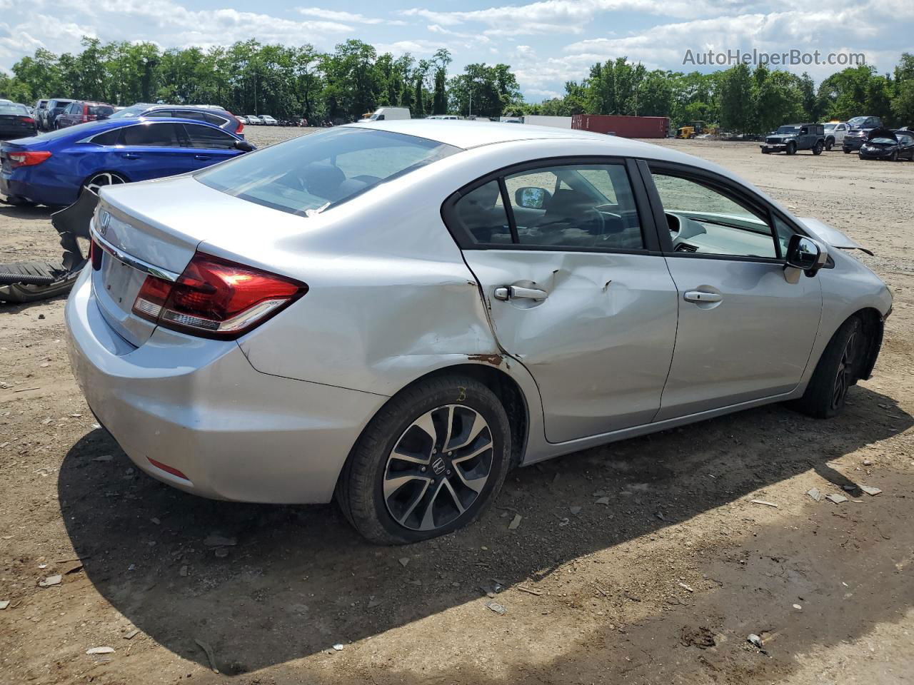 2014 Honda Civic Ex Silver vin: 2HGFB2F84EH502415