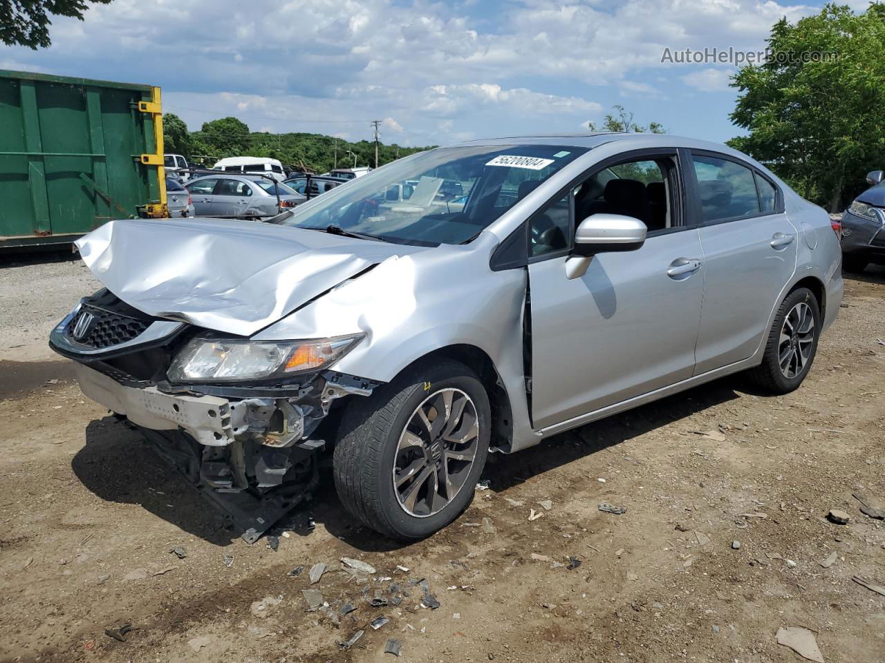 2014 Honda Civic Ex Серебряный vin: 2HGFB2F84EH502415