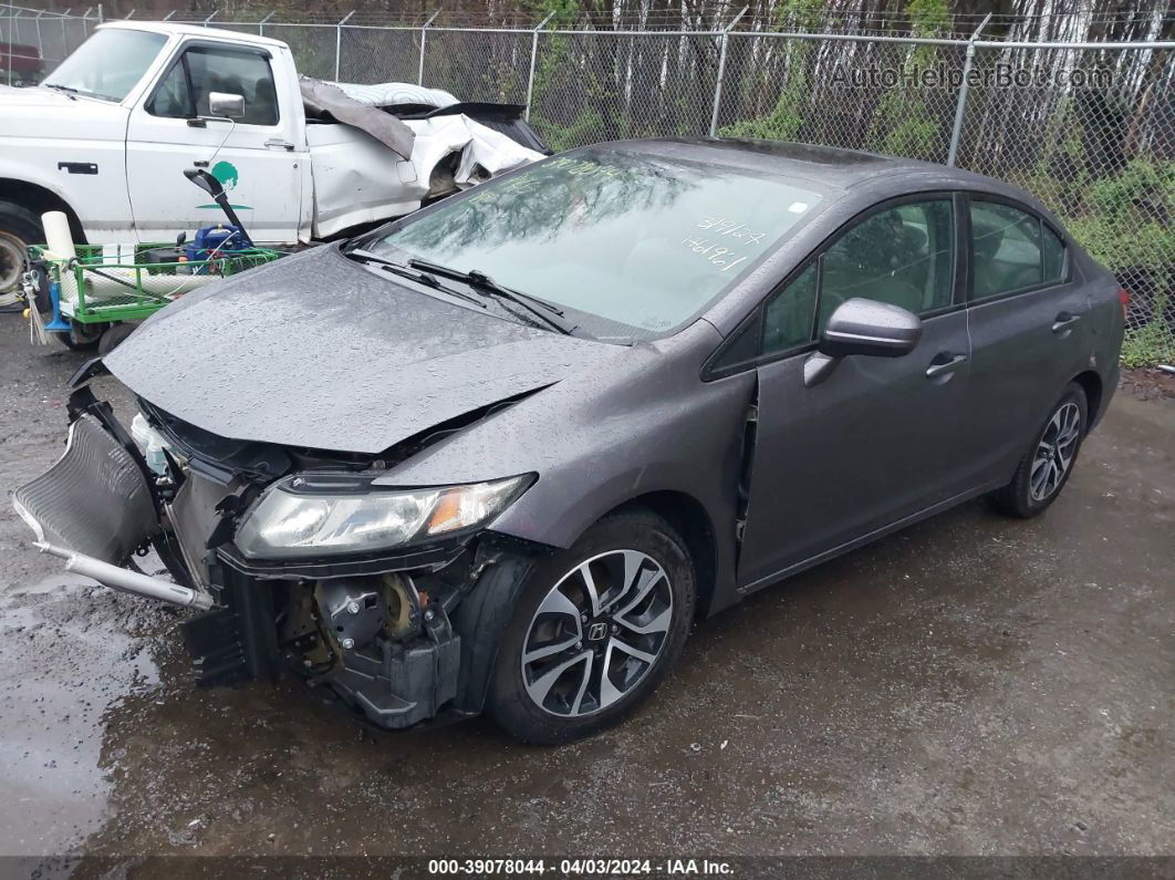 2014 Honda Civic Ex Серый vin: 2HGFB2F84EH549024