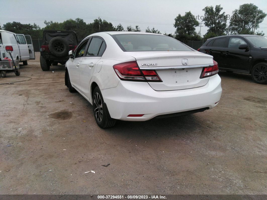 2015 Honda Civic Sedan Ex White vin: 2HGFB2F84FH502125