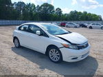 2012 Honda Civic Ex White vin: 2HGFB2F85CH500413