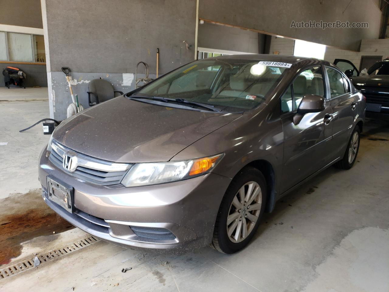 2012 Honda Civic Ex Gray vin: 2HGFB2F85CH535419