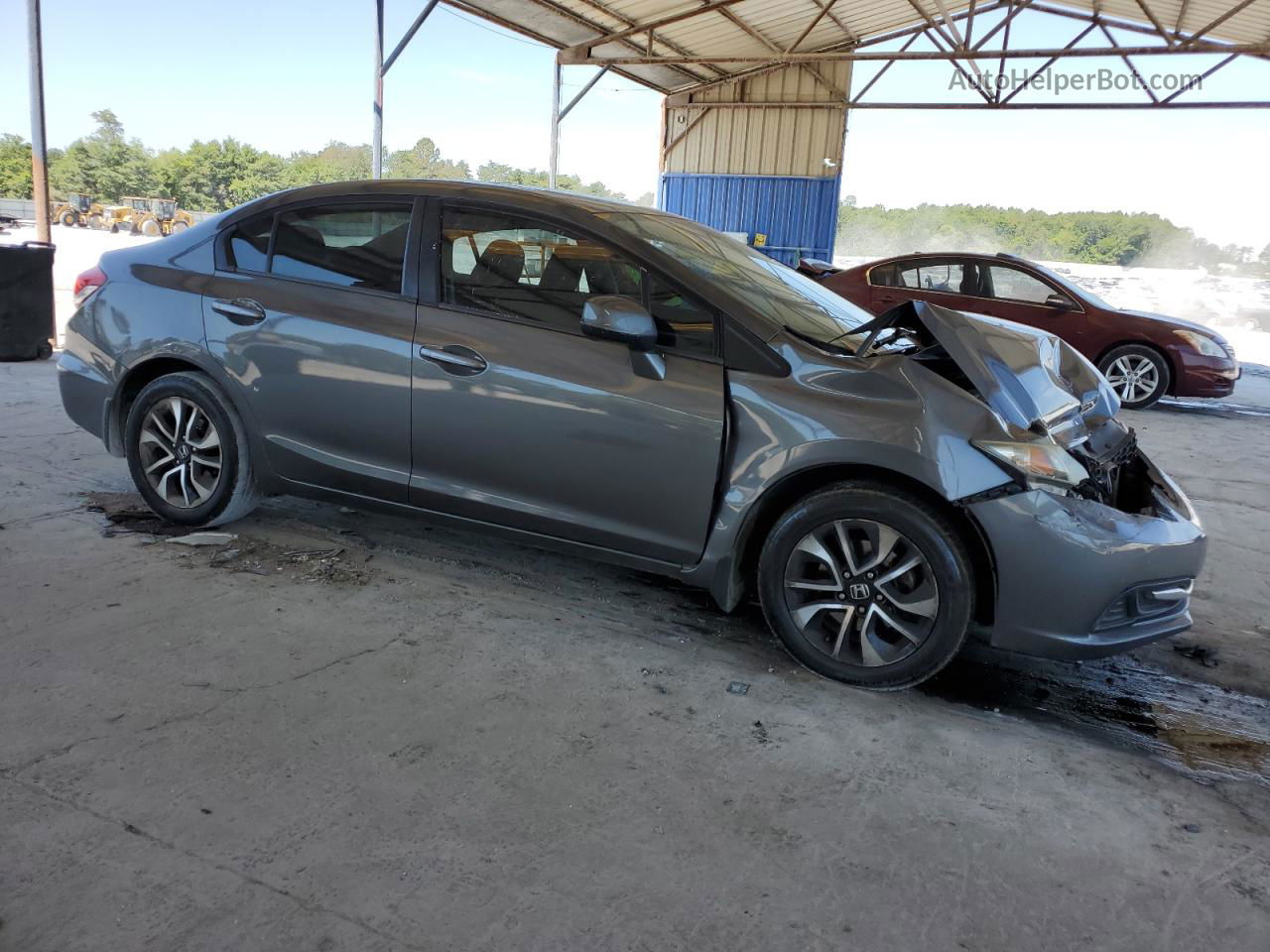 2013 Honda Civic Ex Gray vin: 2HGFB2F85DH502101