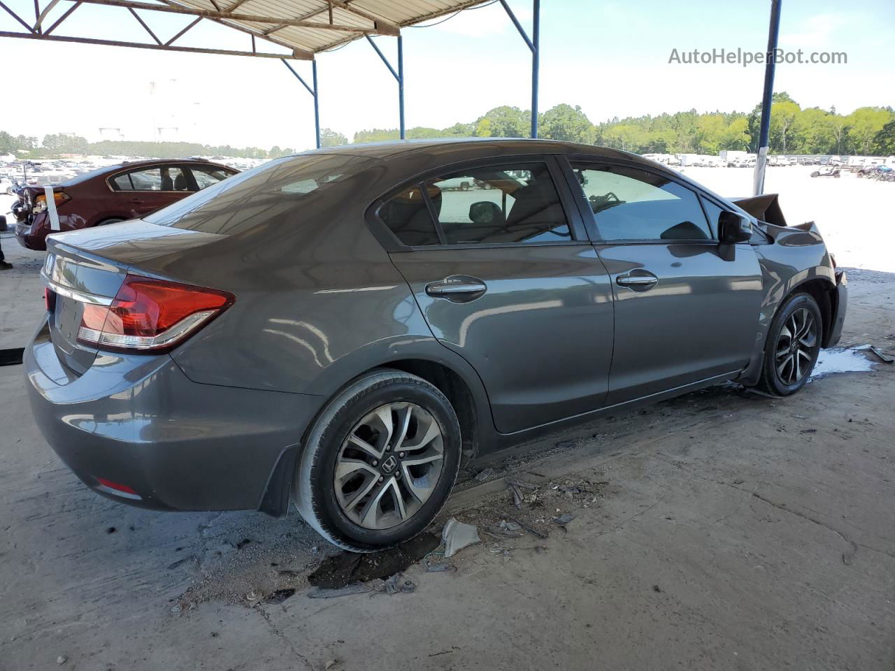 2013 Honda Civic Ex Gray vin: 2HGFB2F85DH502101