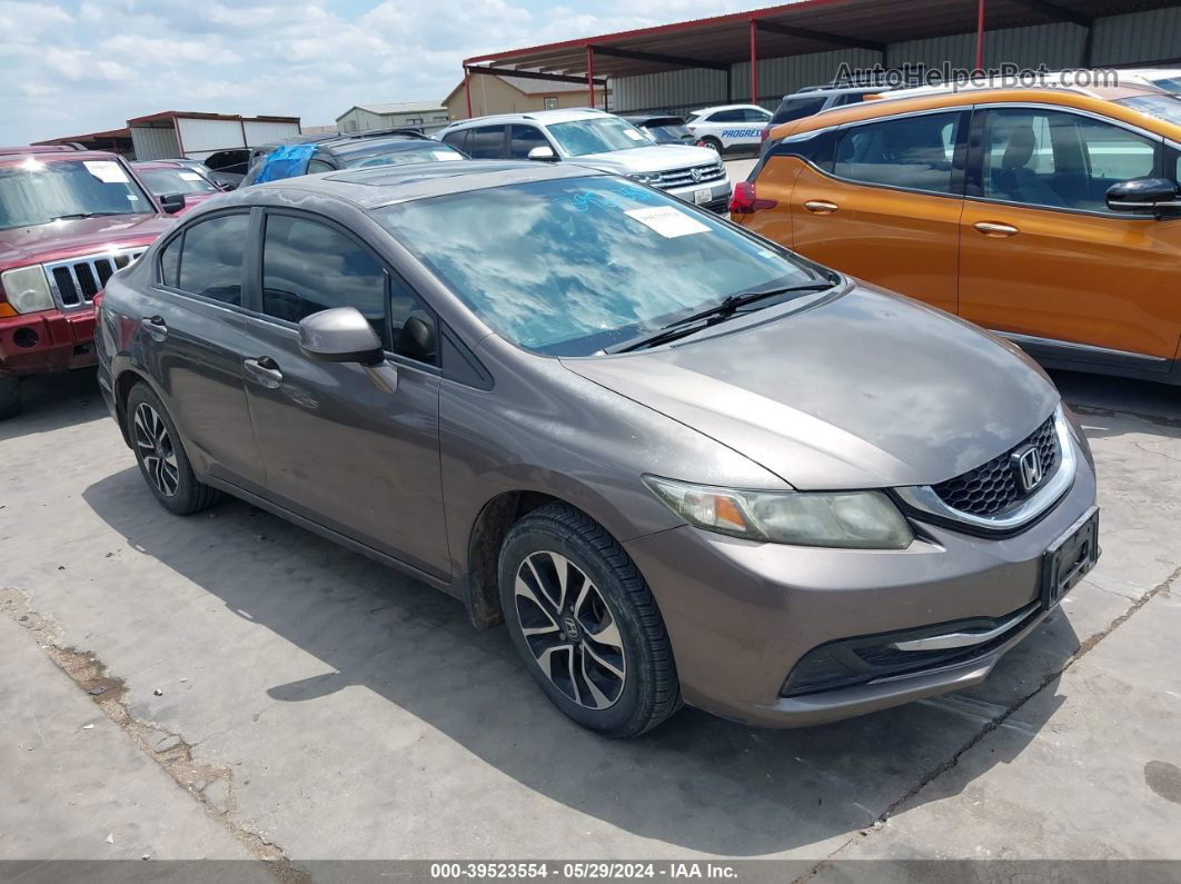 2013 Honda Civic Ex Серый vin: 2HGFB2F85DH542050