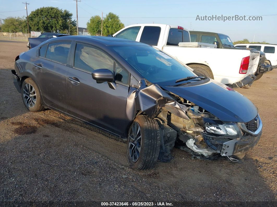 2015 Honda Civic Sedan Ex Gray vin: 2HGFB2F85FH565511