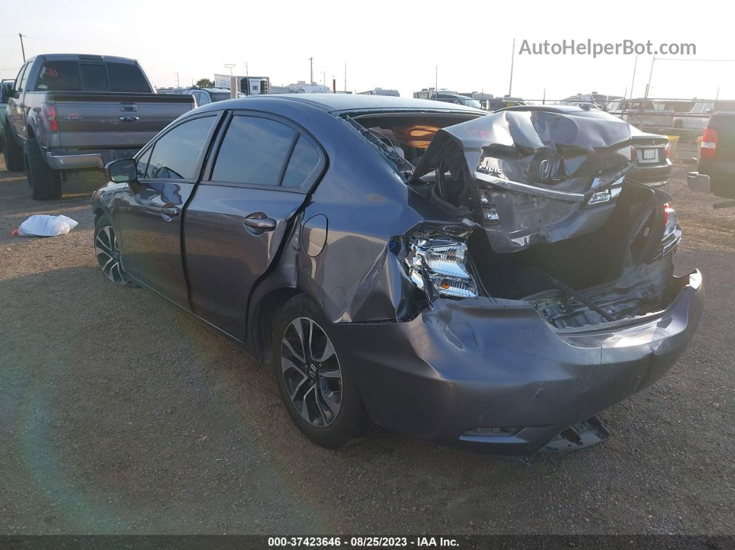 2015 Honda Civic Sedan Ex Gray vin: 2HGFB2F85FH565511