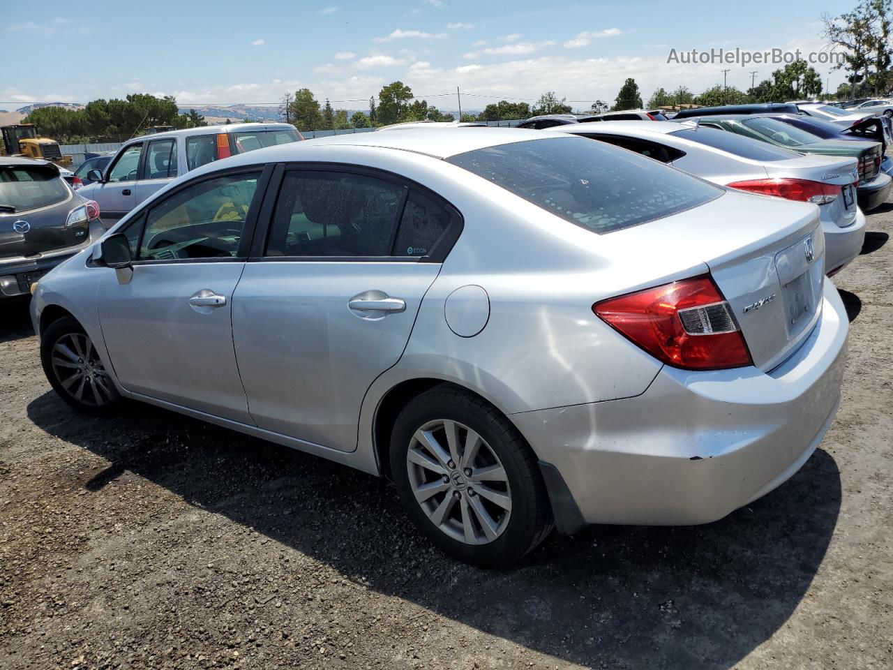 2012 Honda Civic Ex Silver vin: 2HGFB2F86CH312404