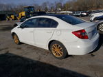 2012 Honda Civic Ex White vin: 2HGFB2F86CH533615