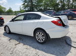 2012 Honda Civic Ex White vin: 2HGFB2F86CH551998