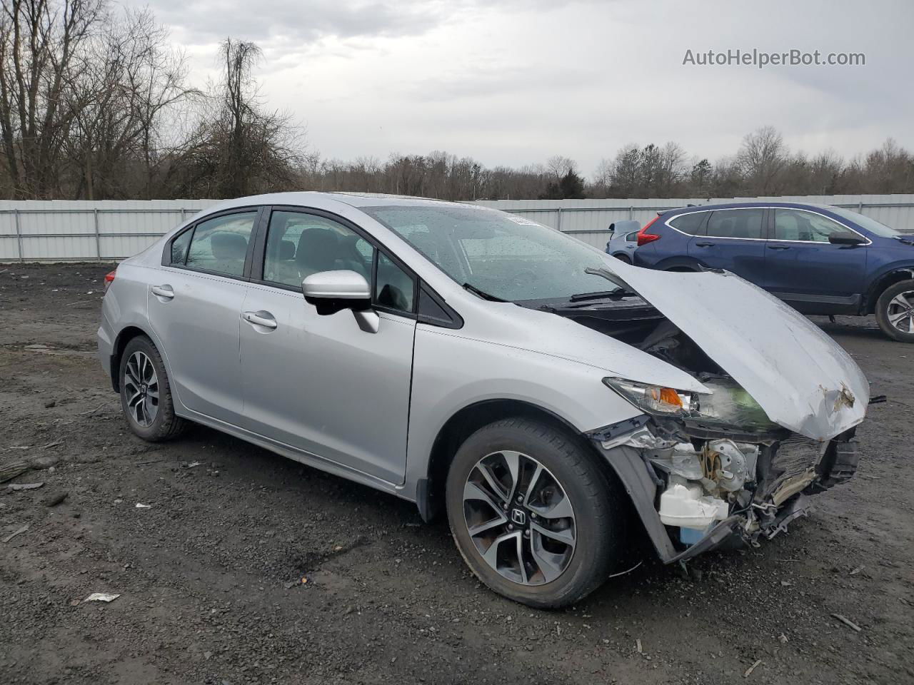 2014 Honda Civic Ex Silver vin: 2HGFB2F86EH557562