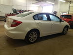 2012 Honda Civic Ex White vin: 2HGFB2F87CH326294