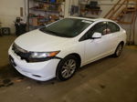 2012 Honda Civic Ex White vin: 2HGFB2F87CH326294