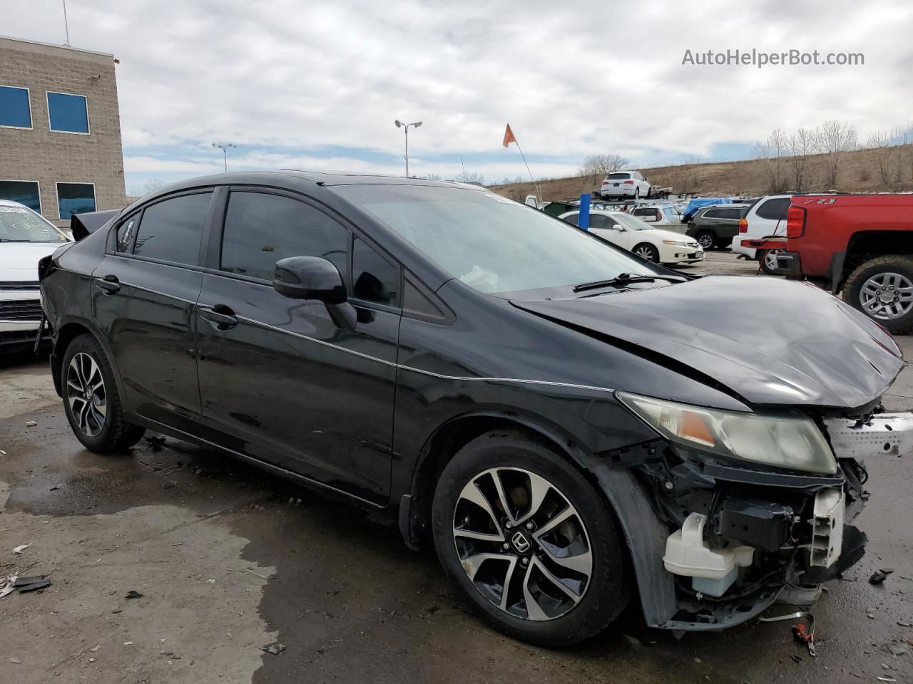 2013 Honda Civic Ex Black vin: 2HGFB2F87DH524021