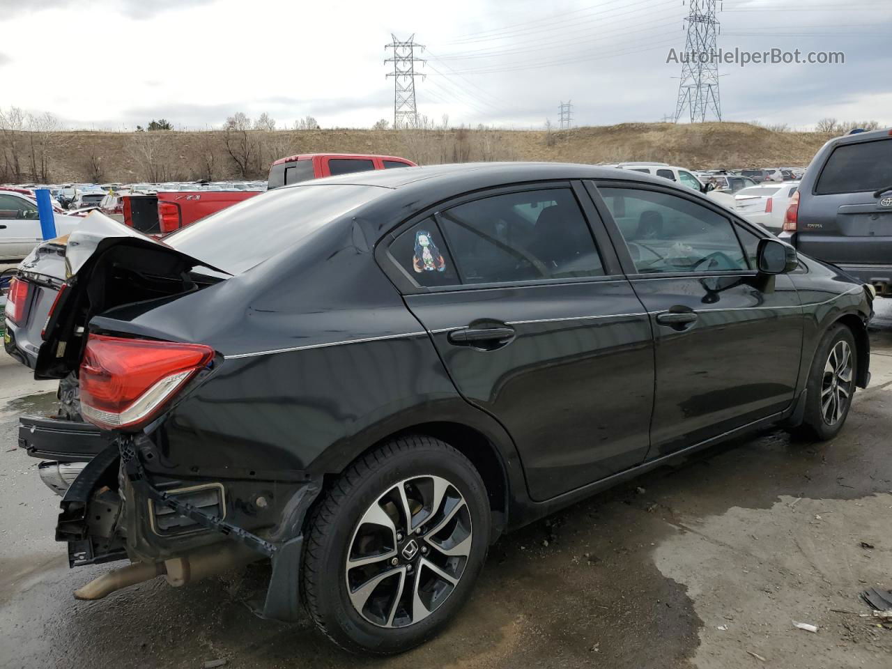 2013 Honda Civic Ex Black vin: 2HGFB2F87DH524021