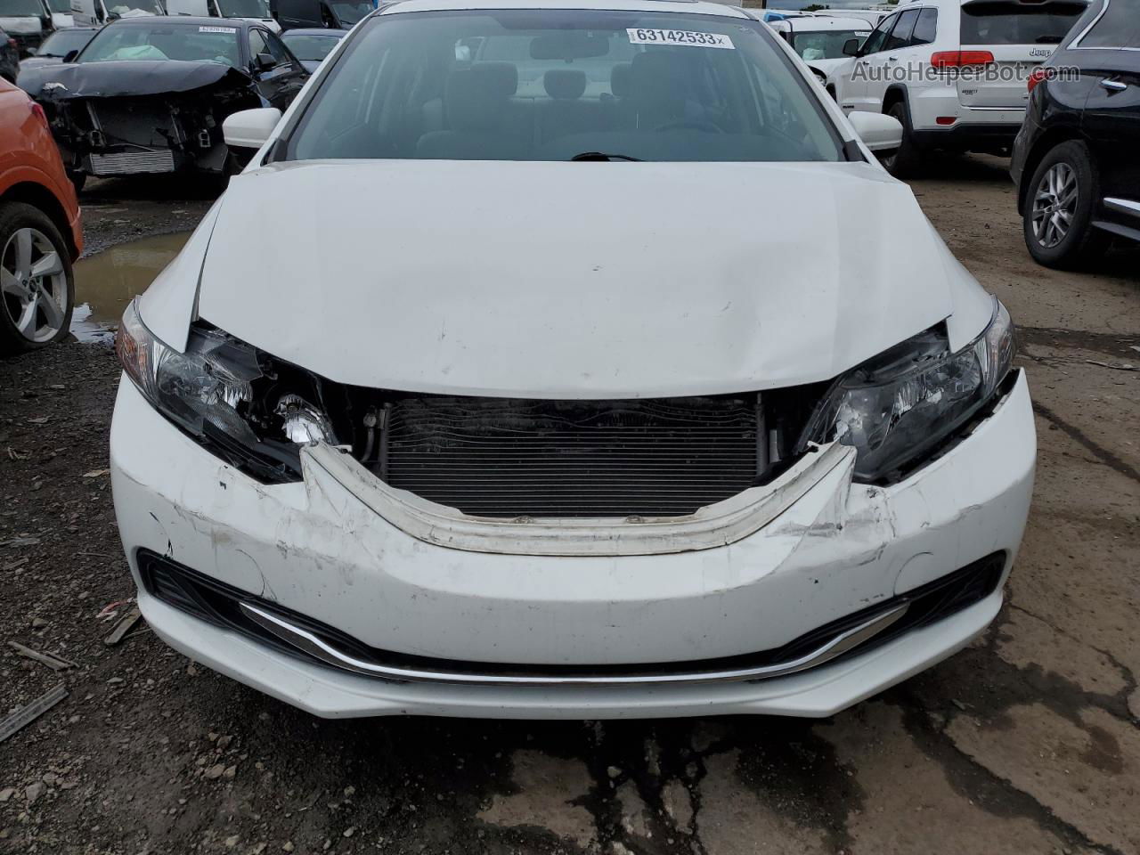 2014 Honda Civic Ex Белый vin: 2HGFB2F87EH547672