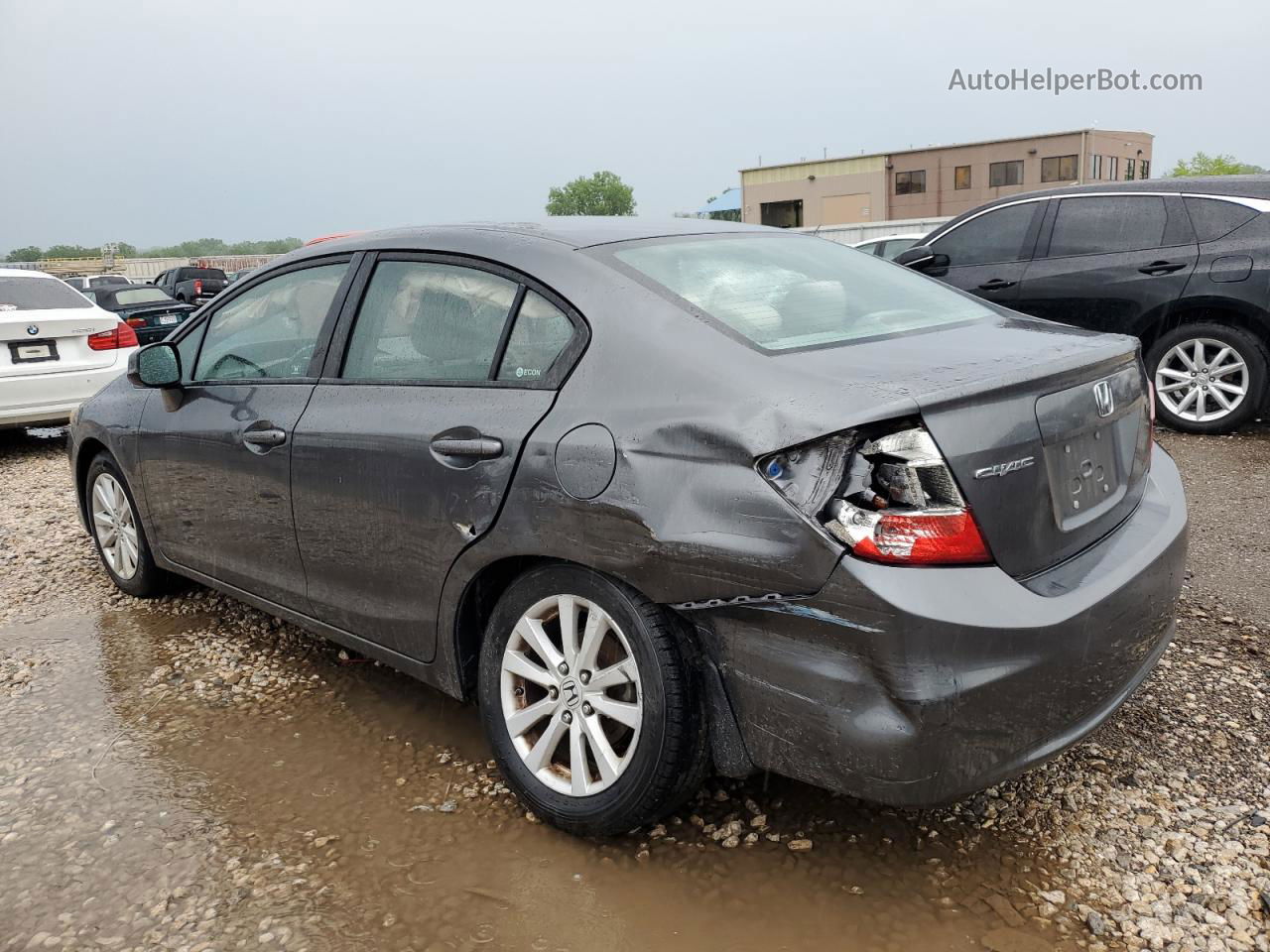 2012 Honda Civic Ex Gray vin: 2HGFB2F88CH311075