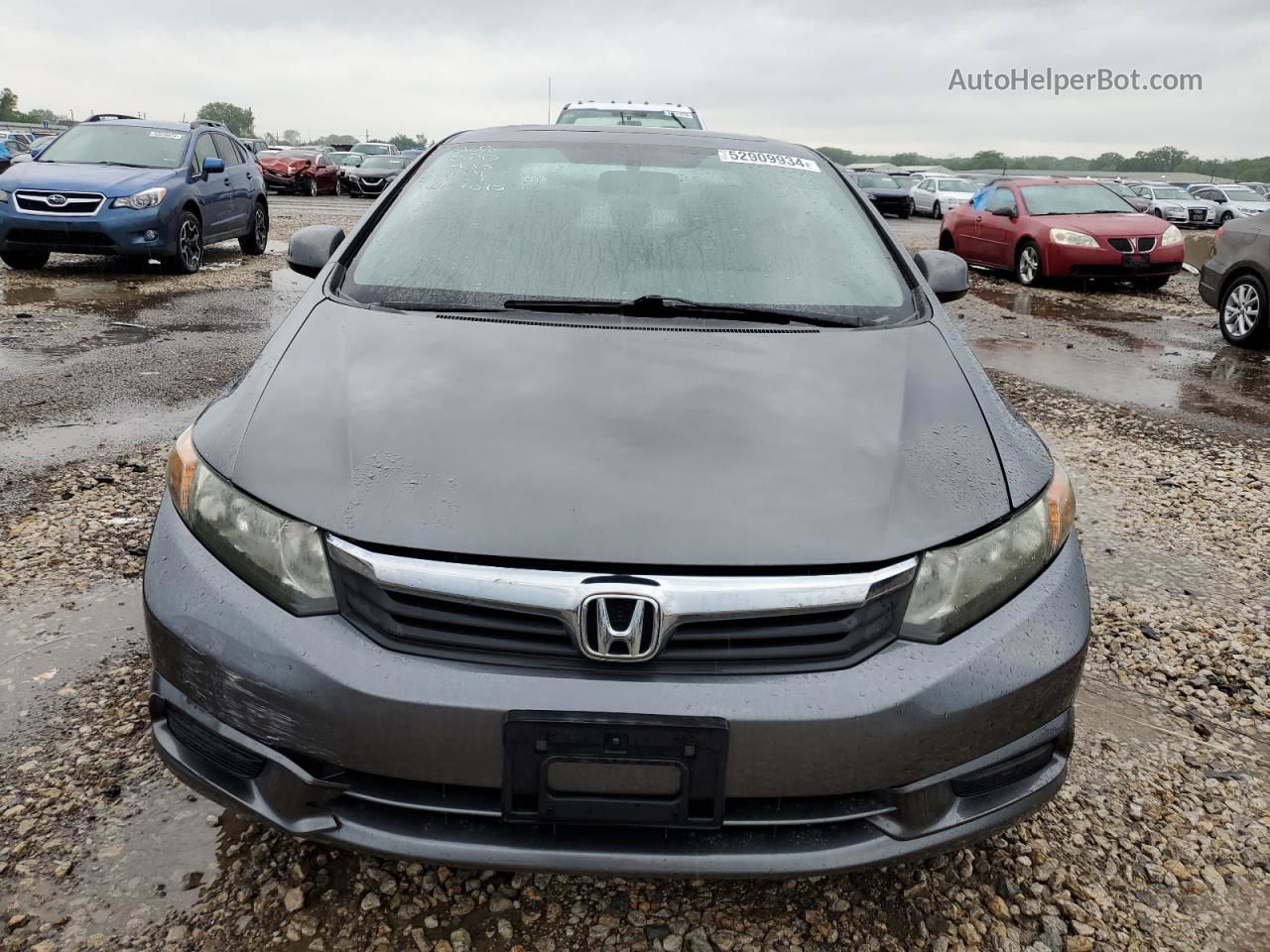 2012 Honda Civic Ex Gray vin: 2HGFB2F88CH311075