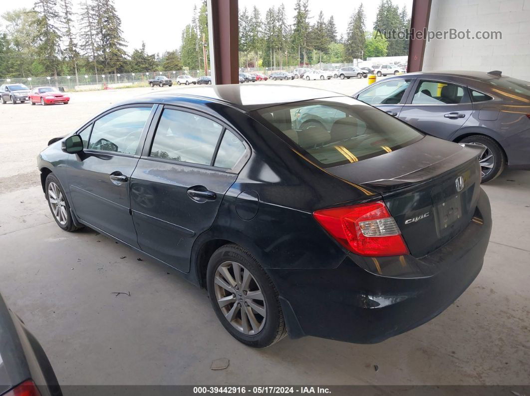 2012 Honda Civic Ex Black vin: 2HGFB2F88CH500664