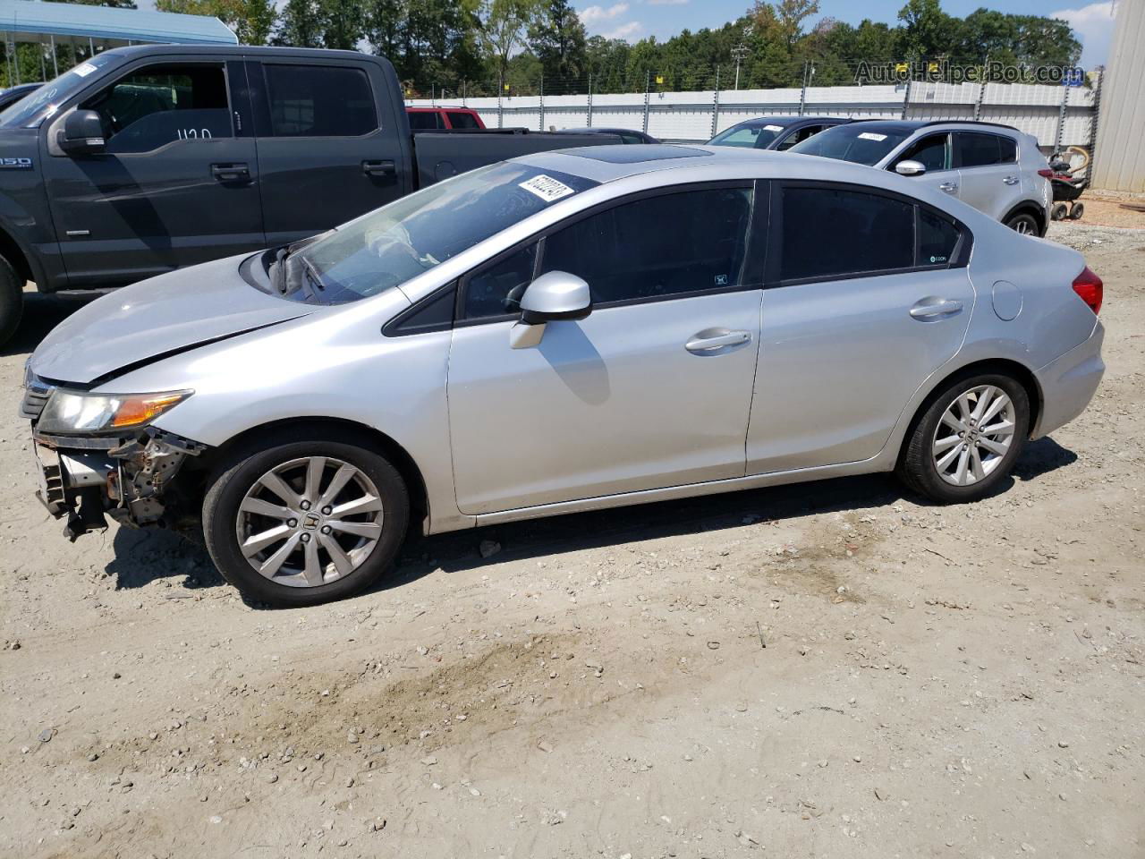 2012 Honda Civic Ex Silver vin: 2HGFB2F88CH511700