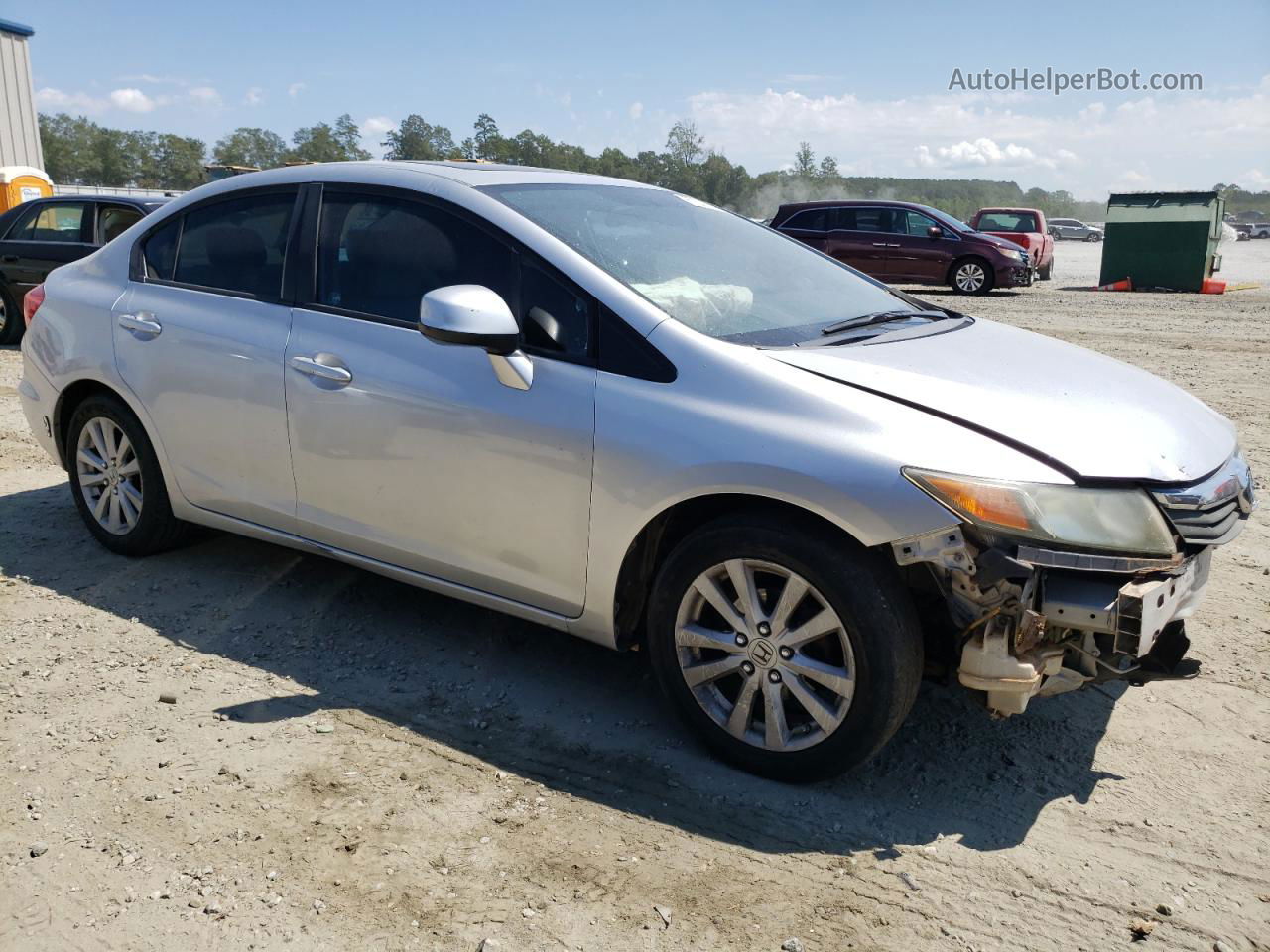 2012 Honda Civic Ex Silver vin: 2HGFB2F88CH511700