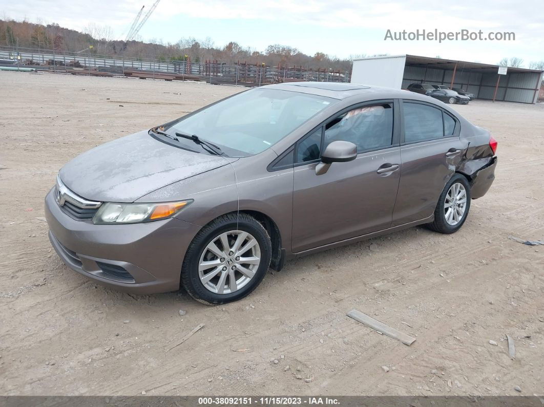 2012 Honda Civic Ex Золотой vin: 2HGFB2F88CH518369