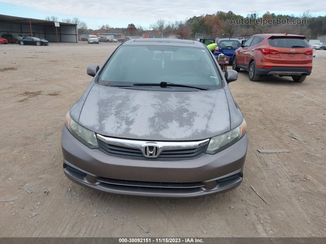 2012 Honda Civic Ex Золотой vin: 2HGFB2F88CH518369