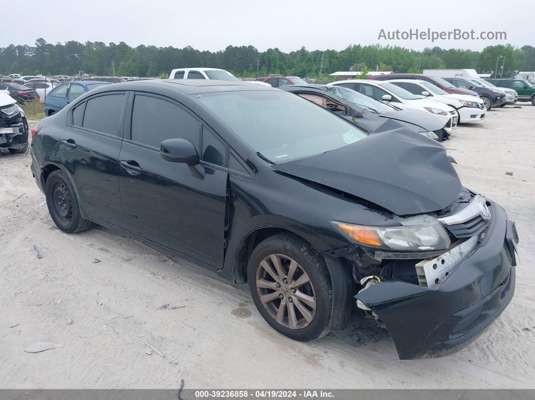 2012 Honda Civic Ex Black vin: 2HGFB2F88CH555292