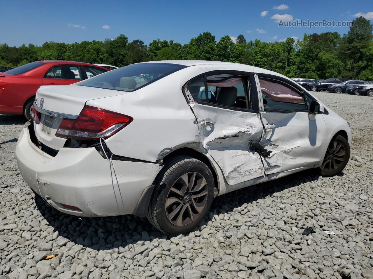 2013 Honda Civic Ex White vin: 2HGFB2F88DH531284