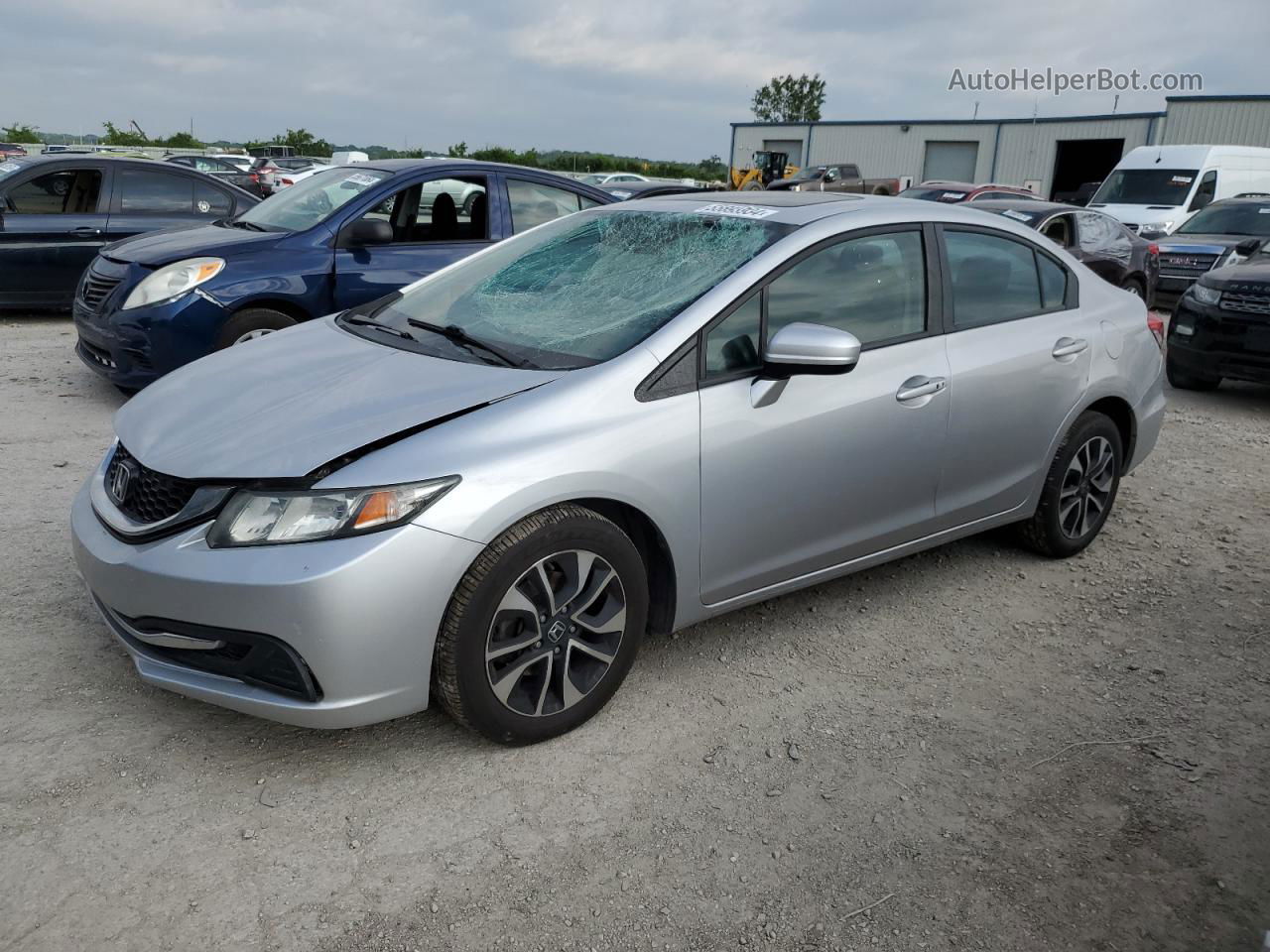 2014 Honda Civic Ex Silver vin: 2HGFB2F88EH537331