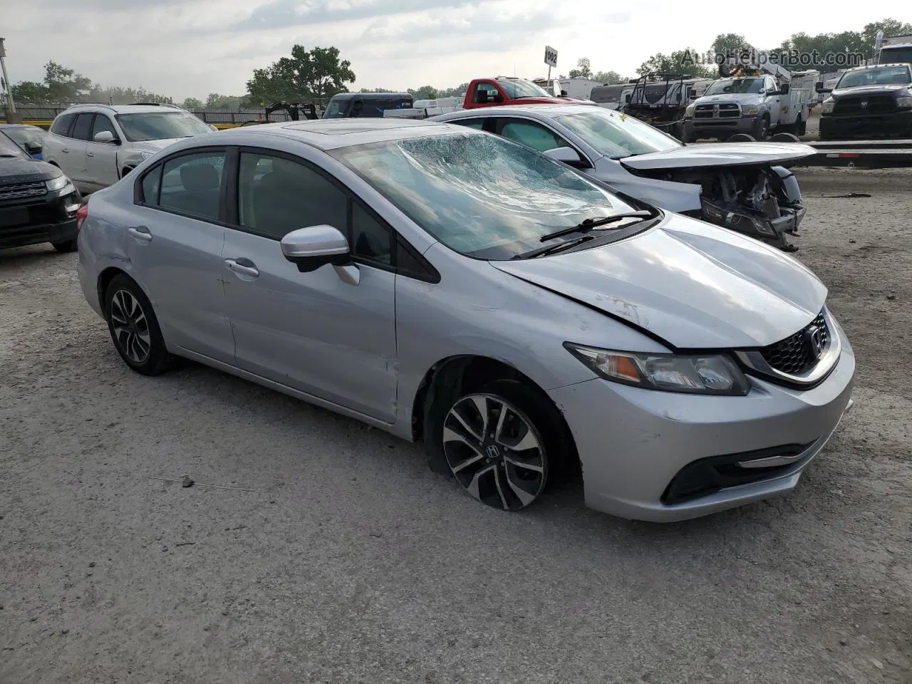 2014 Honda Civic Ex Silver vin: 2HGFB2F88EH537331