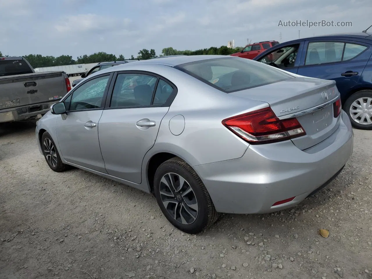 2014 Honda Civic Ex Silver vin: 2HGFB2F88EH537331