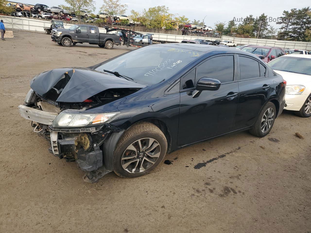 2014 Honda Civic Ex Black vin: 2HGFB2F88EH557031