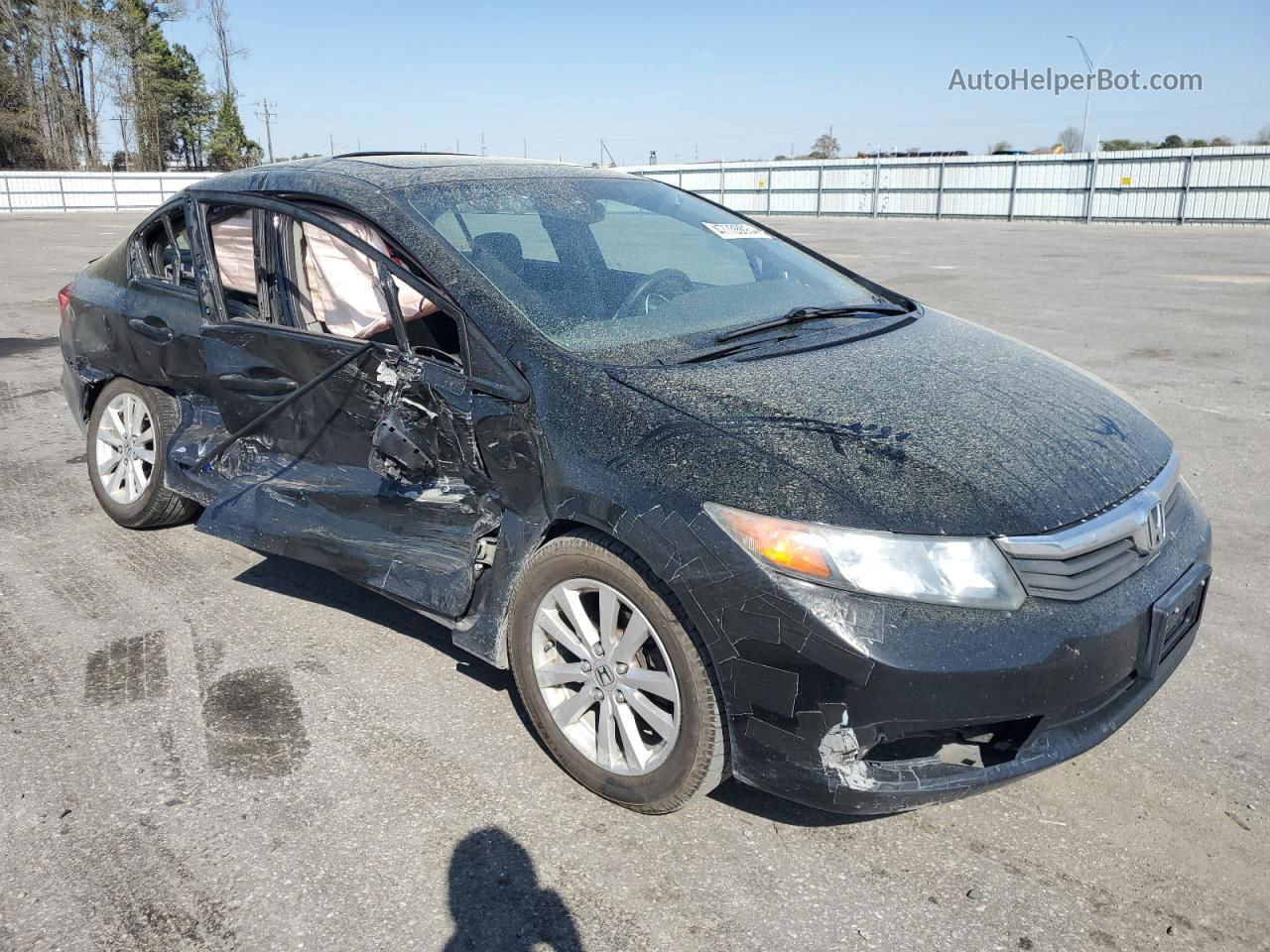 2012 Honda Civic Ex Black vin: 2HGFB2F89CH300618