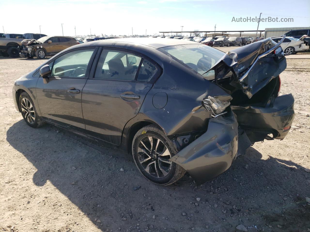 2013 Honda Civic Ex Gray vin: 2HGFB2F89DH532945