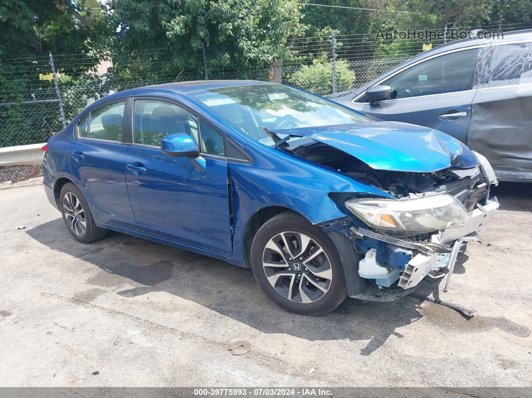 2013 Honda Civic Ex Синий vin: 2HGFB2F89DH537238