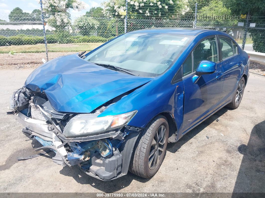 2013 Honda Civic Ex Blue vin: 2HGFB2F89DH537238