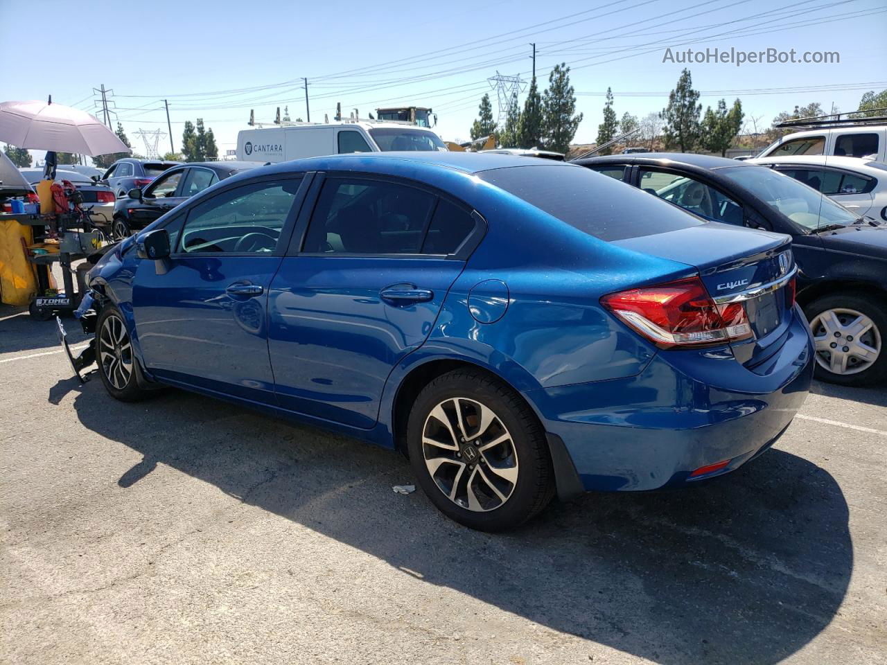 2015 Honda Civic Ex Blue vin: 2HGFB2F8XFH511122