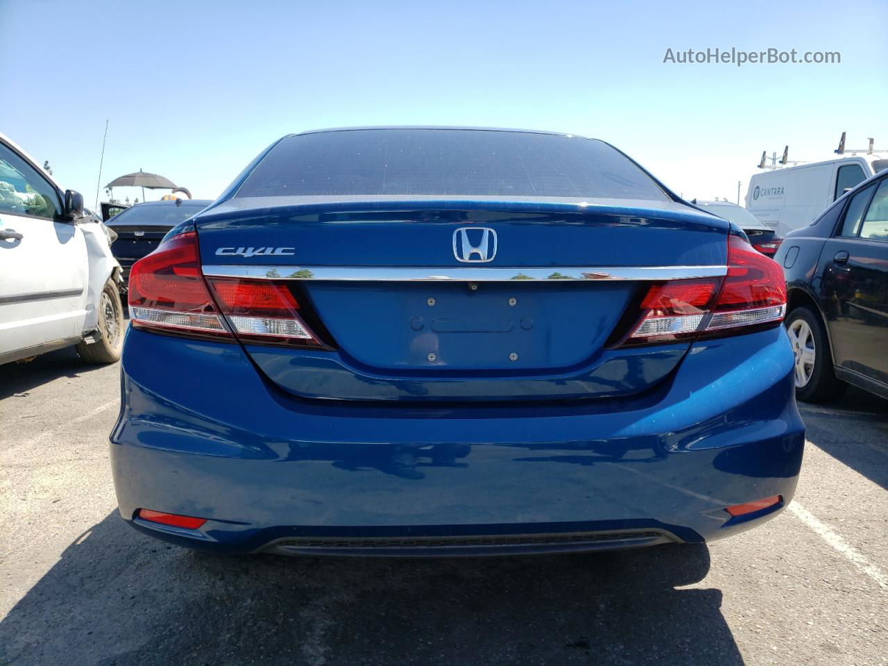 2015 Honda Civic Ex Синий vin: 2HGFB2F8XFH511122