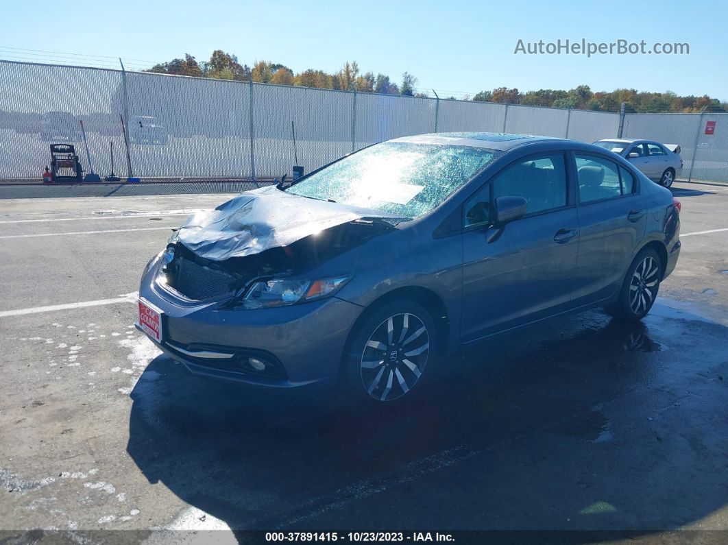 2015 Honda Civic Ex-l Gray vin: 2HGFB2F90FH509226