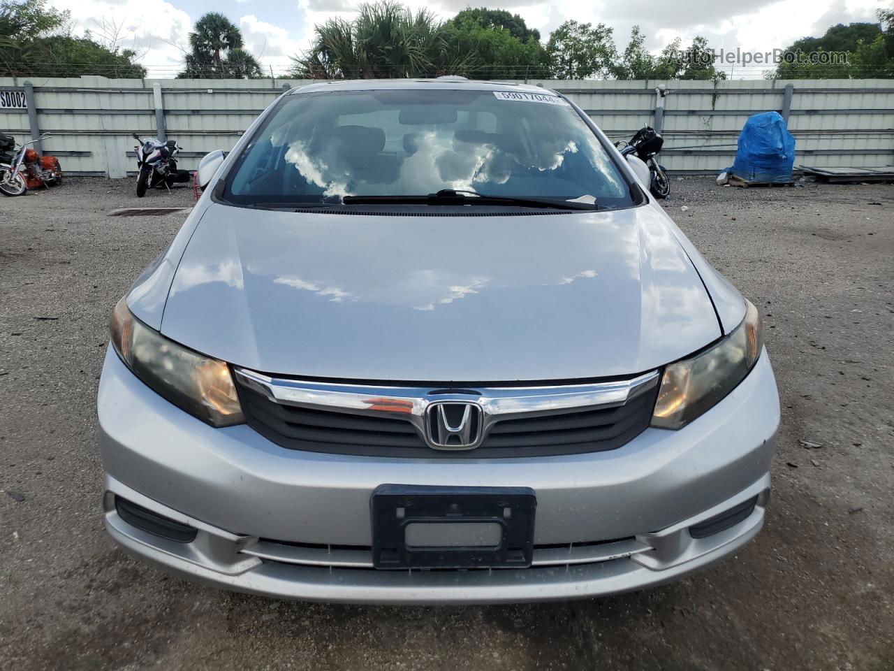 2012 Honda Civic Exl Silver vin: 2HGFB2F92CH506663