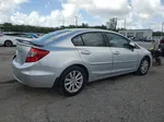 2012 Honda Civic Exl Silver vin: 2HGFB2F92CH506663