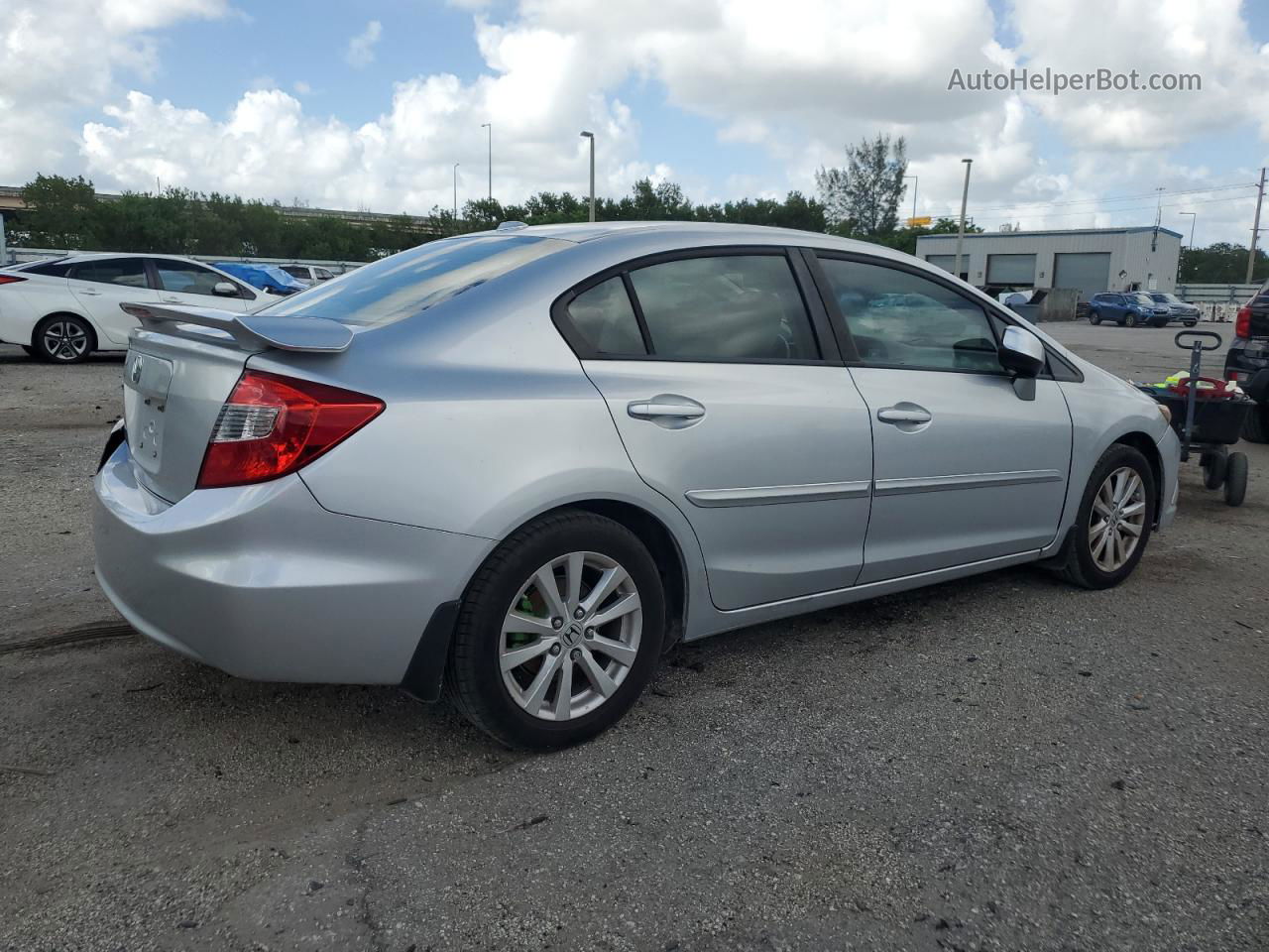 2012 Honda Civic Exl Silver vin: 2HGFB2F92CH506663