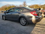 2012 Honda Civic Exl Gray vin: 2HGFB2F92CH511426