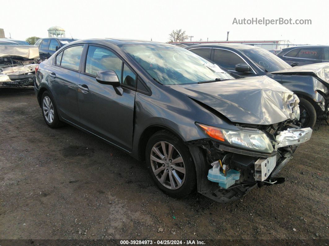 2012 Honda Civic Ex-l Серый vin: 2HGFB2F92CH513791