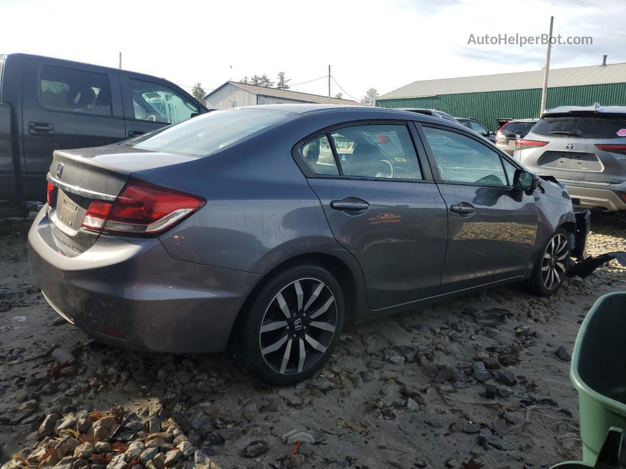 2015 Honda Civic Exl Gray vin: 2HGFB2F92FH506585