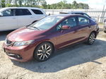 2015 Honda Civic Exl Burgundy vin: 2HGFB2F92FH540655