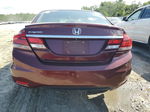 2015 Honda Civic Exl Burgundy vin: 2HGFB2F92FH540655